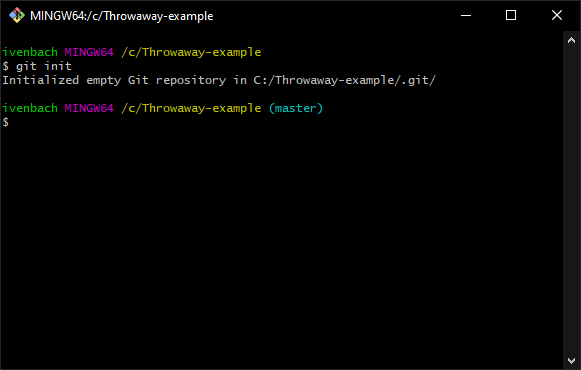 Initializing the repo