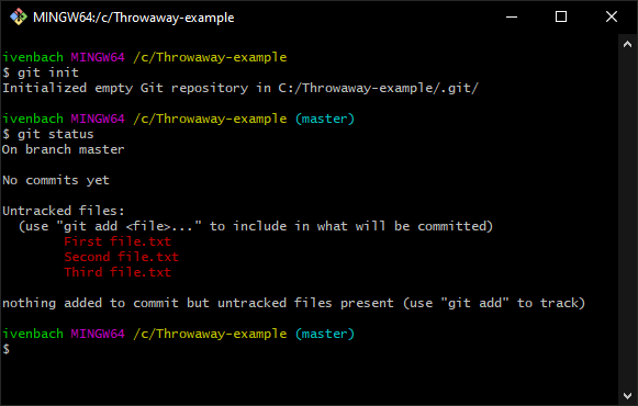 Newly created files are seen